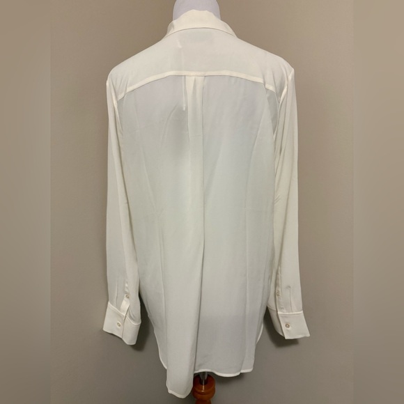NWT Everlane Button Down 100% Silk Blouse”The Must Have Washable Silk”Size-12 - Picture 11 of 13